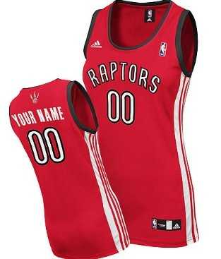 Womens Customized Toronto Raptors Red Basketball Jersey